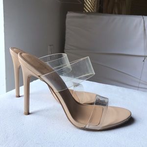 Express Clear Stiletto Heels